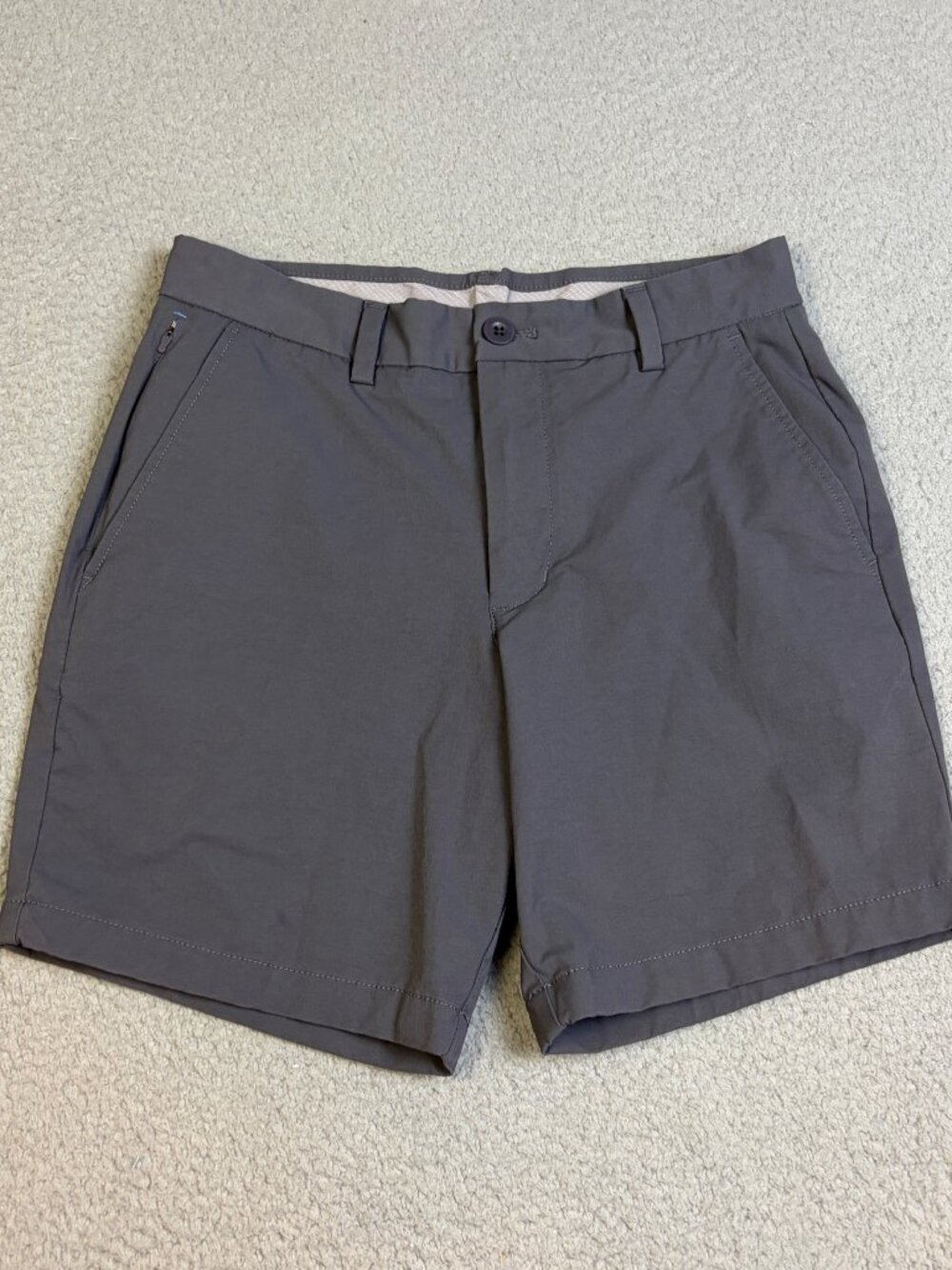 Vineyard Vines On The Go Shorts Mens Size 28 Gray Casual Pockets